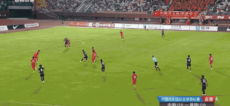 一度3分钟2球追平！中国国少3-4惜败韩国 谢晋替补传射邝兆镭破门