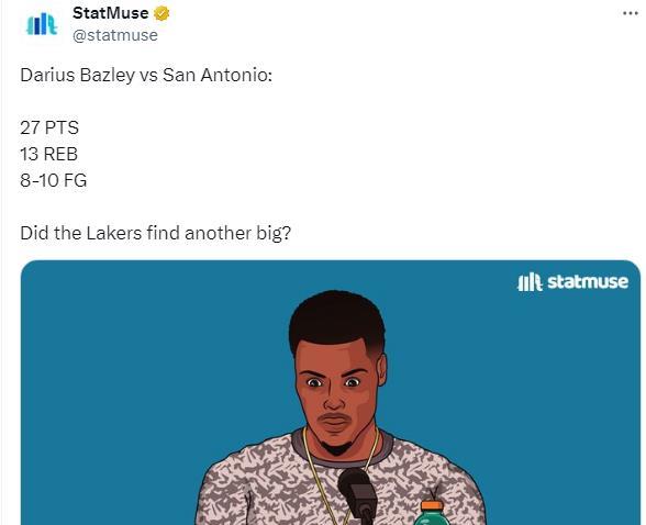 三战轰53+26！贝兹利补扣准绝杀拯救湖人 闪耀夏联全力冲击重返NBA