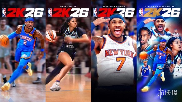 NBA®2K26揭晓2025年常规赛和总决赛MVP Shai Gilgeous Alexander、WNBA全明星Angel Reese和名人堂成员Carmelo Anthony成为封面运动员