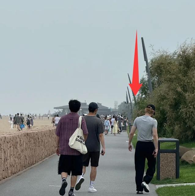 河北阿那亚明星扎堆，白敬亭壮成硬汉，老狼带娃玩滑板？