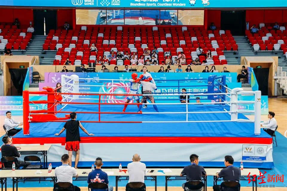 以赛备战！四川省体育馆迎来成都世运会泰拳、自由搏击测试赛