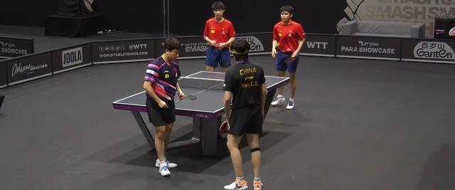 凌晨1场3-1！王楚钦+梁靖崑战胜黄友政+林诗栋，杀进大满贯半决赛