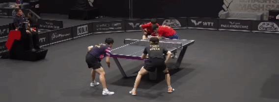 凌晨1场3-1！王楚钦+梁靖崑战胜黄友政+林诗栋，杀进大满贯半决赛