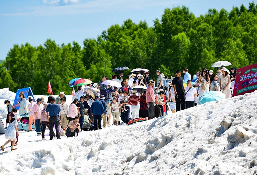 内蒙古呼伦贝尔：盛夏戏雪