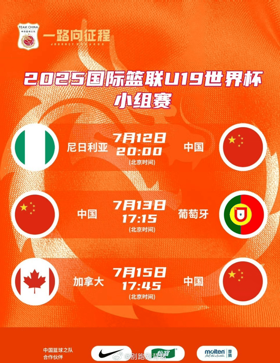 媒体人分享：U19女篮世界杯开始，中国女篮首战尼日利亚队