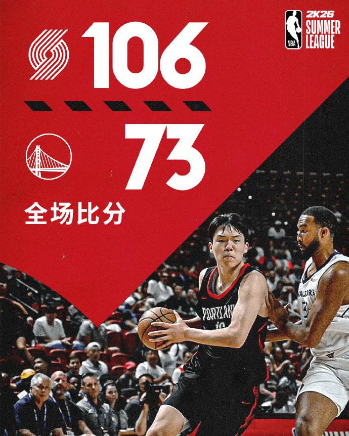 开拓者官博祝贺夏联首胜：年轻的新秀们全力以赴，未来可期