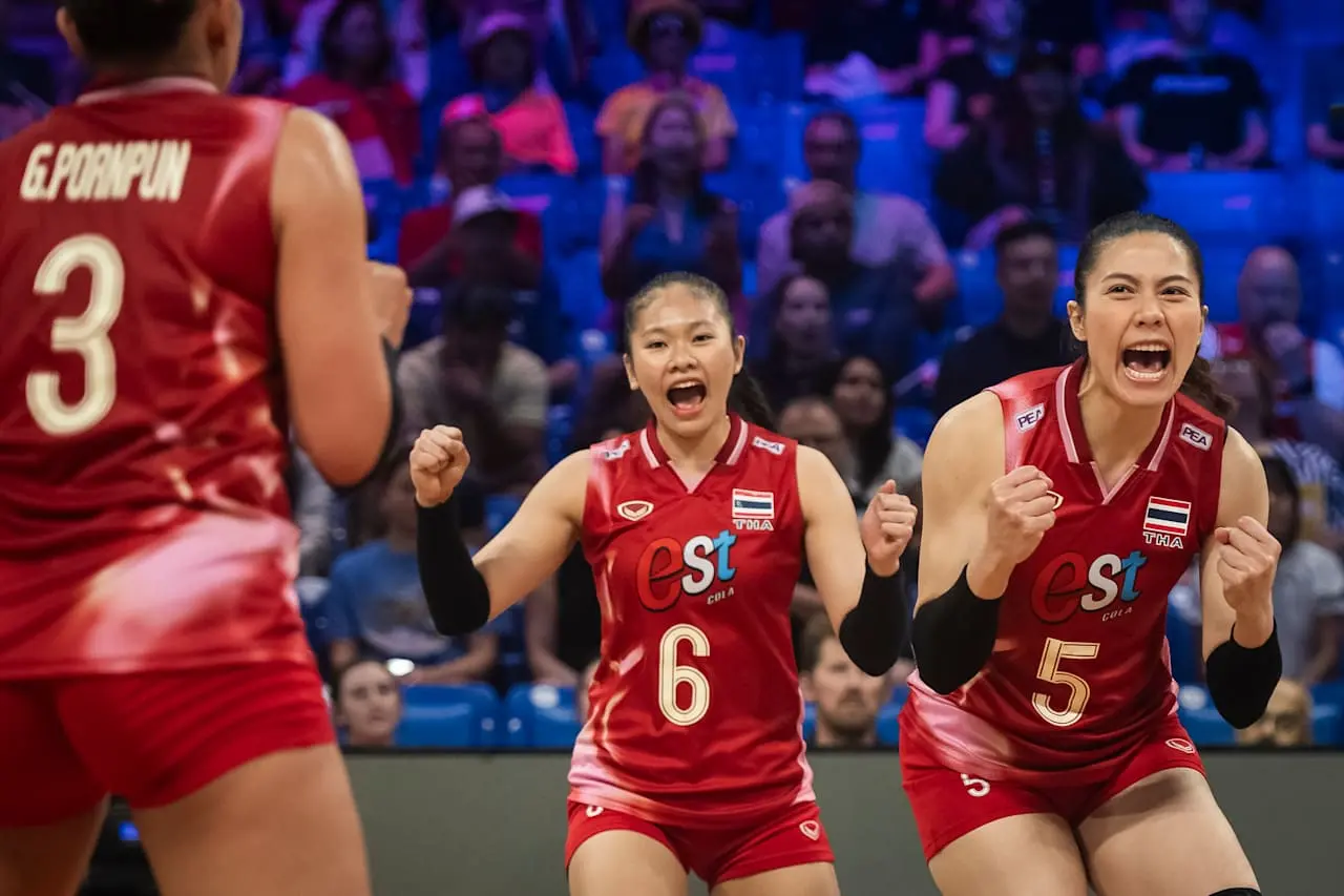 2比3！世联赛最新战报：泰国女排死里逃生，韩国1分之差垫底降级