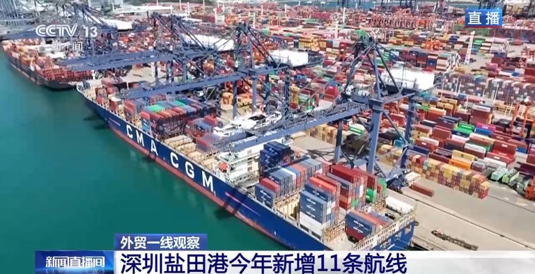 平均每天10班船驶向欧美 从深圳盐田港看中国外贸“加速度”