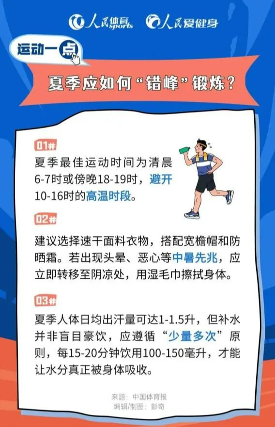 高温运动“烤验”？教你科学健身不“中伏”！