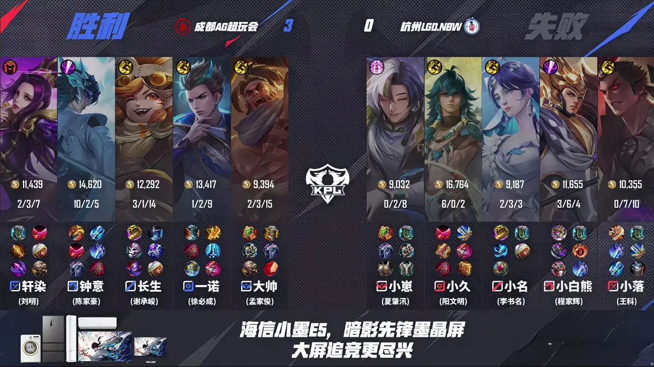 AG3-0LGD，一诺单点突破，钟意红刀大司命，长生“不小心”杀小名