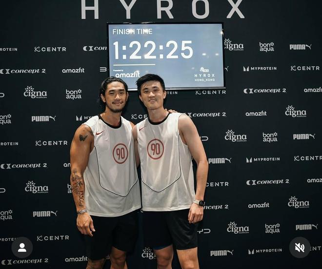 吴婉芳次子参加Hyrox赛，输给关智斌仍开心，一身健壮肌肉好魁梧