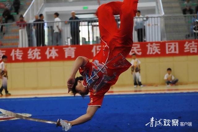 86名武术爱好者民和切磋“武艺”