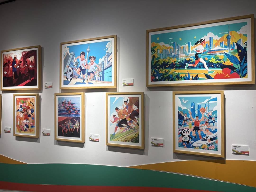 世运氛围感有了！165件漫画作品在成都“动”起来
