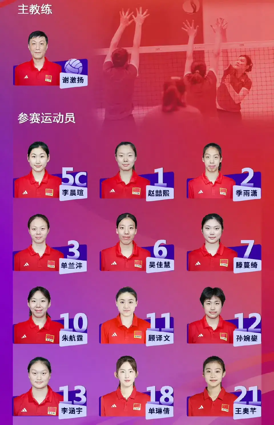 中国排协官宣！12人名单公布，王奥芊在列，接应一人，杨舒茗缺席