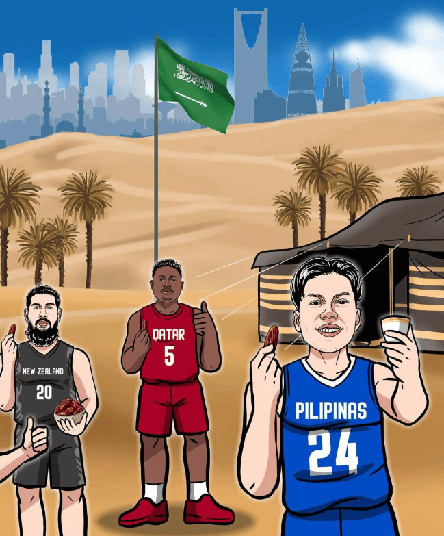 FIBA官方分享亚洲杯动漫形象照，中国男篮代表人物为胡金秋