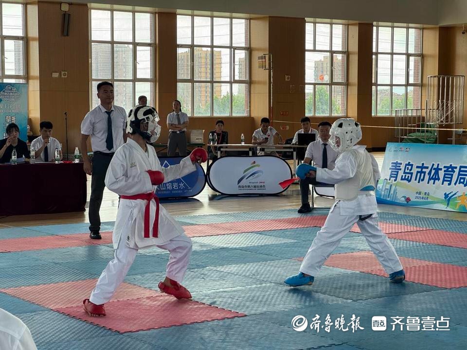 “英派斯杯”青岛市第六届运动会青少年组空手道比赛开赛