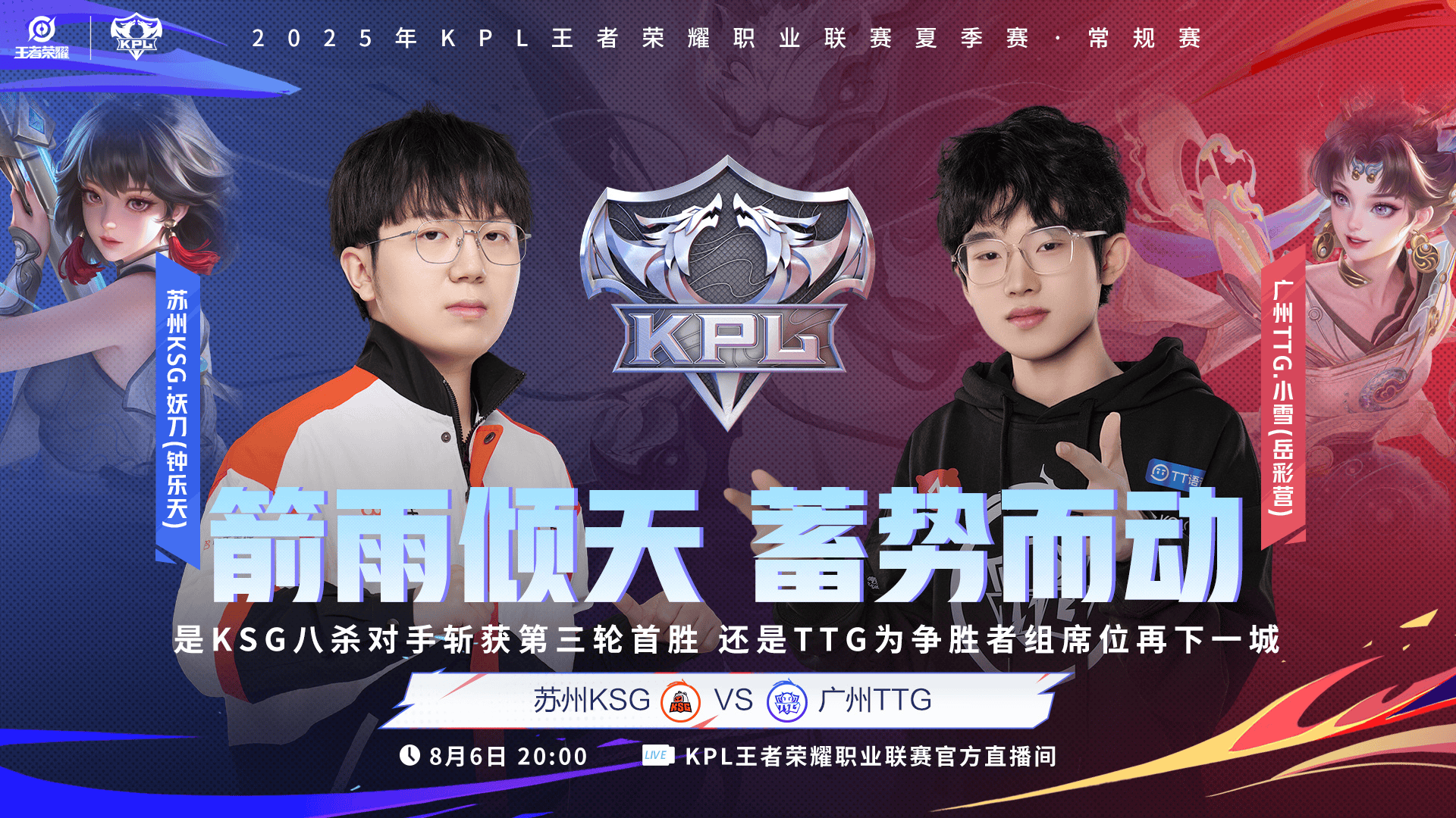 [今日首发]TTG战KSG力争复仇，情久能否连续拿下上海双雄？