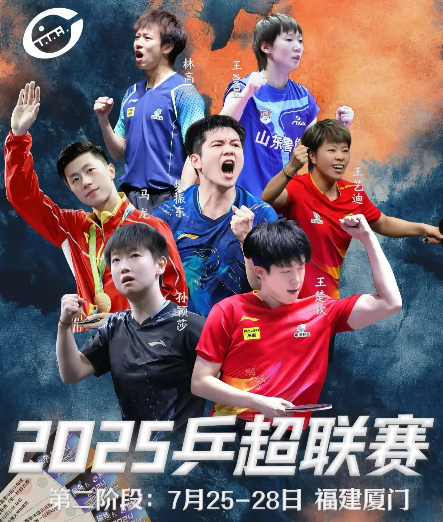 乒超第二阶段今天开赛！7队1天2赛，小胖再战林诗栋，海产或休战