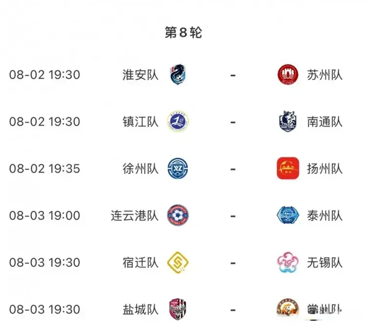苏超下一轮看点！