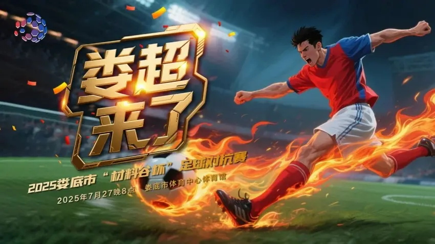 2025娄底“材料谷杯”足球对抗赛赛程出炉！点燃夏日绿茵激情