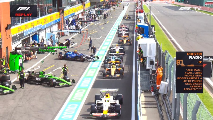 F1比利时排位赛：诺里斯杆位、维斯塔潘第4，汉密尔顿Q1淘汰