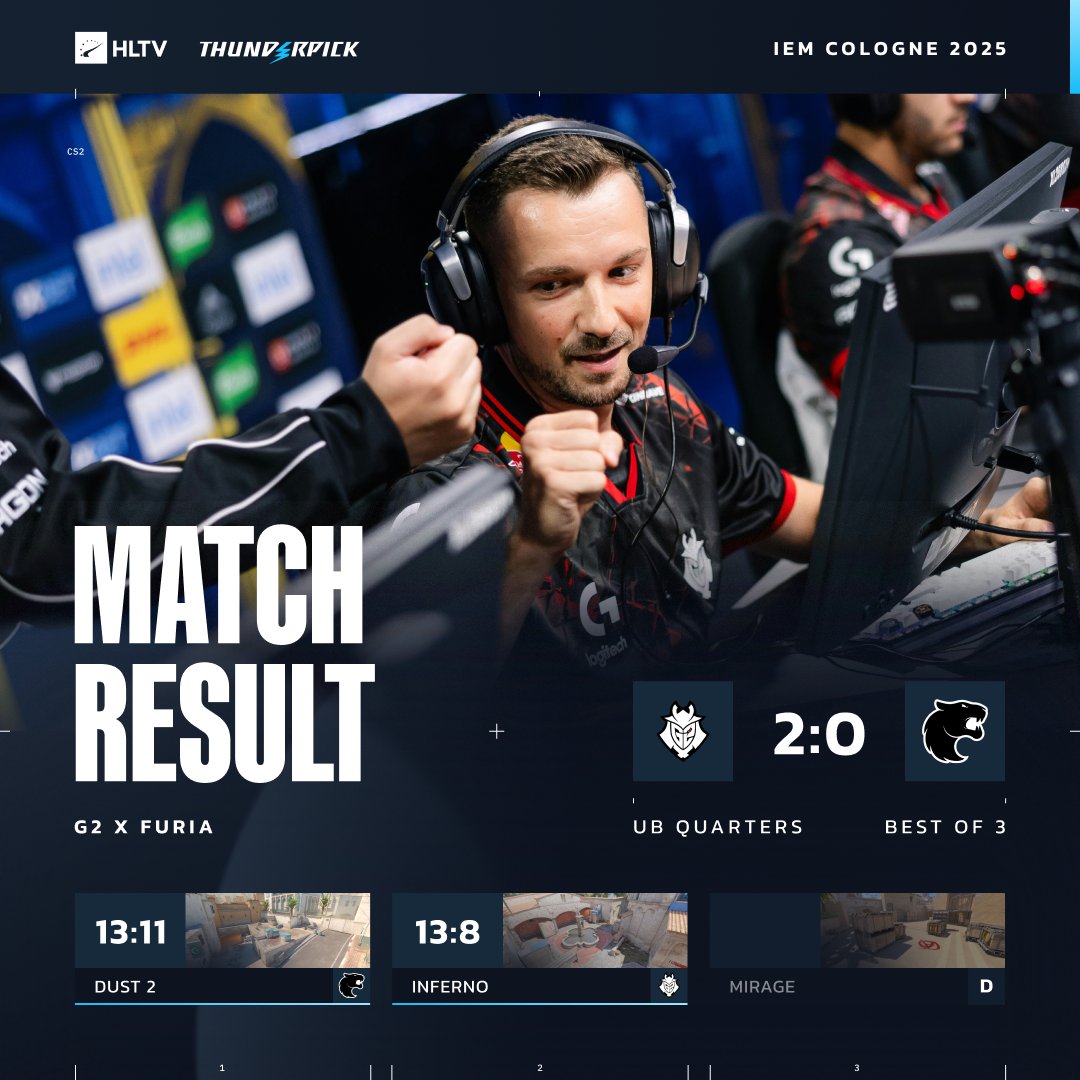IEM科隆首日：G2、Falcons、Vitality、NAVI等首战告捷