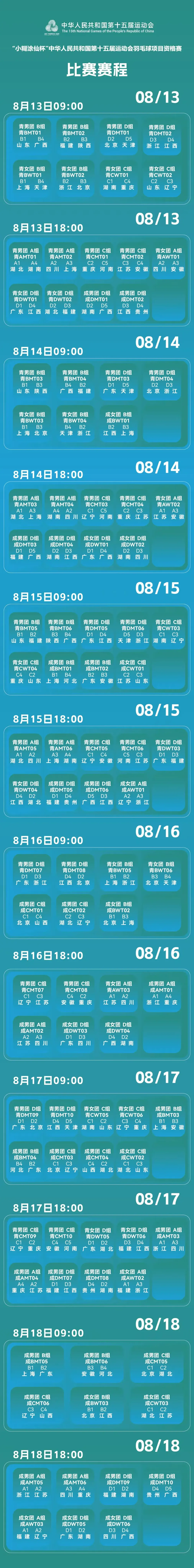 全运会资格赛名将云集 六大奥运冠军领衔登场