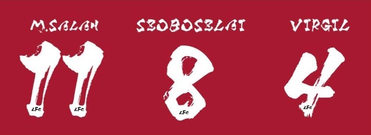 利物浦推出特别版球衣，名字和号码采用日本“书道”风格