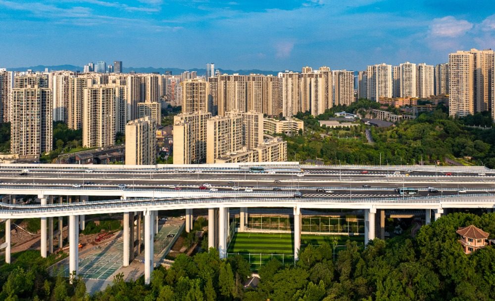 图片新闻｜九龙坡：五台山立交桥下闲置空间“变身”运动公园