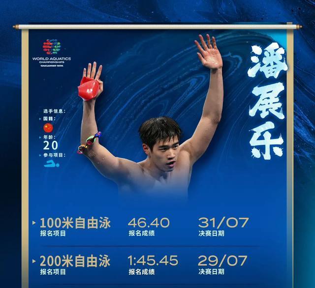 100米自由泳预赛 潘展乐第6晋级 缺席混合泳接力 万乐天50米仰泳晋级