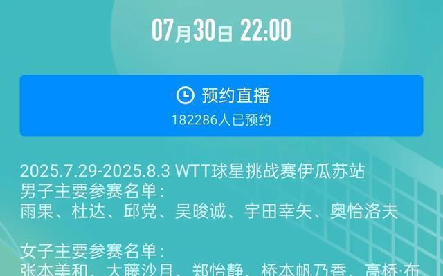WTT球挑今日开赛，国乒全员缺席，桥本碰张本美和，雨果成东道主