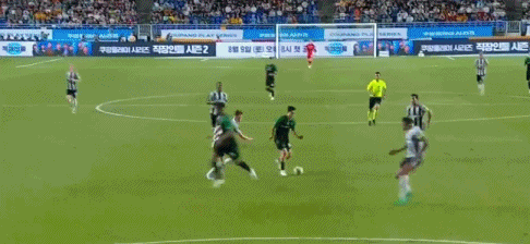半场：纽卡0-1K联赛全明星，金镇圭破门