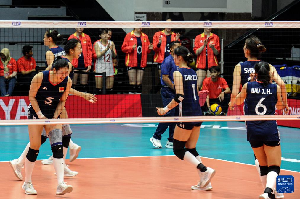 排球——U21女排世锦赛：中国队战胜克罗地亚队