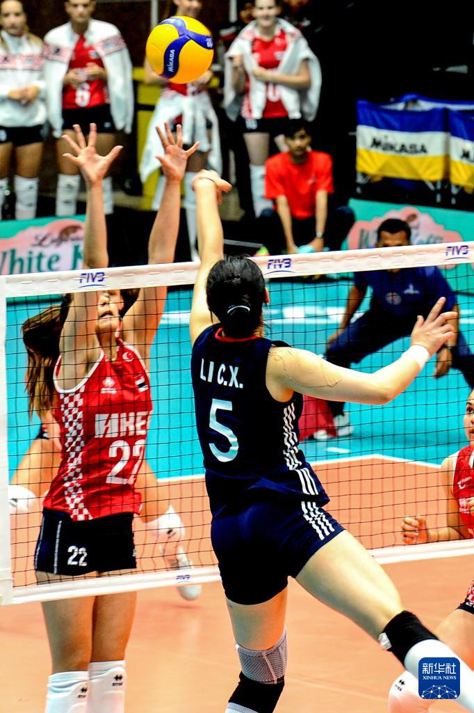 排球——U21女排世锦赛：中国队战胜克罗地亚队