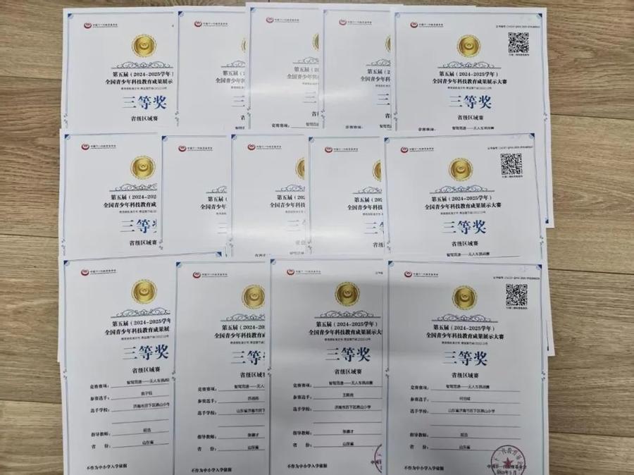 济南市历下区燕山小学科技少年勇夺全国冠军，35人获省级奖