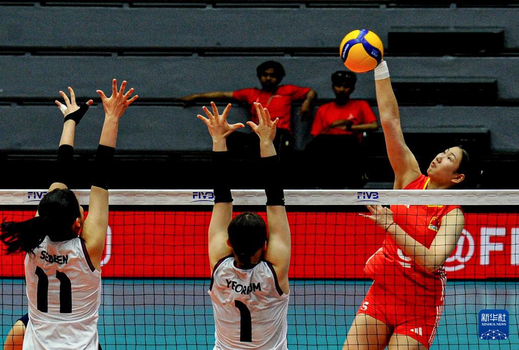 排球——U21女排世锦赛：中国队战胜韩国队