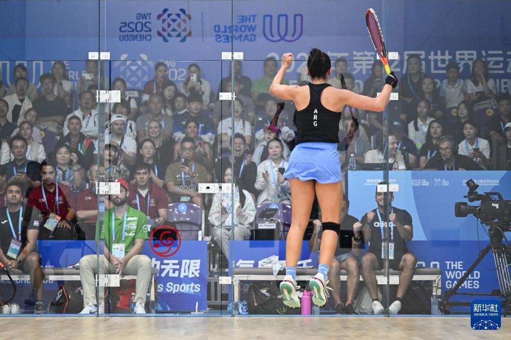成都世运会｜短柄墙球——女子单打决赛：阿根廷选手巴尔加斯·帕拉达夺冠