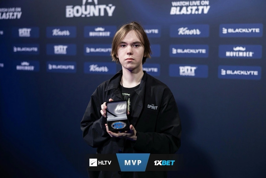 donk荣获Blast赏金赛第二赛季MVP！MVP数持平Niko达历史第四！