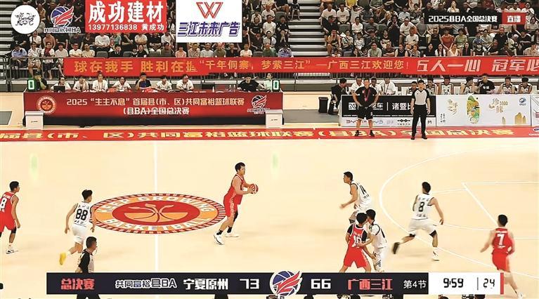 广西三江队获县BA全国总决赛亚军