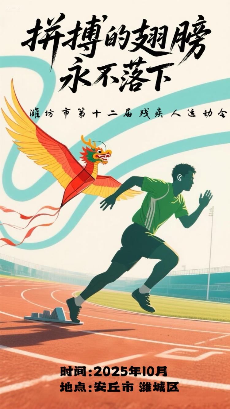 潍坊市第十二届残疾人运动会诚邀残疾健儿踊跃报名！