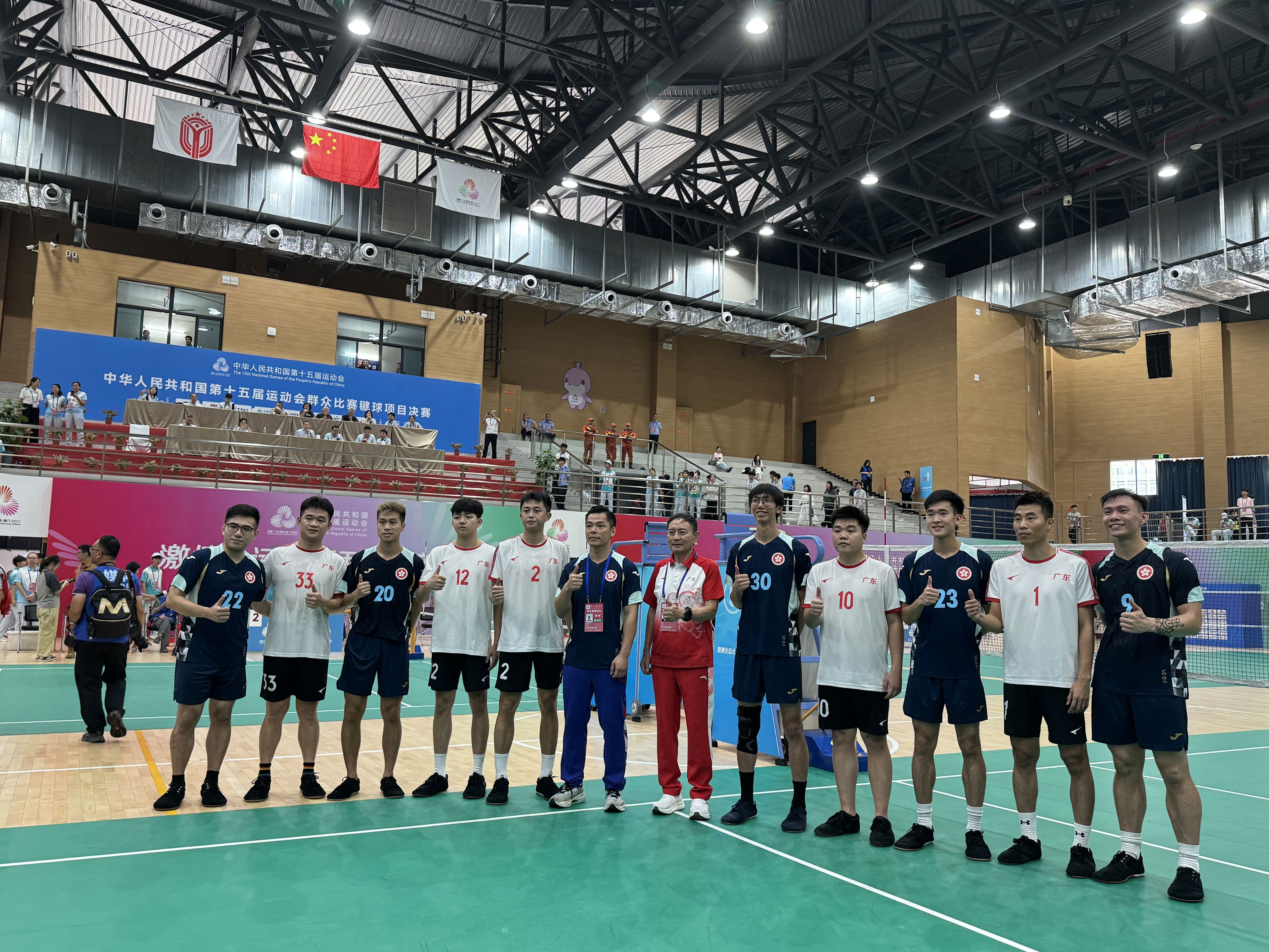 甲组男子三人赛，广东vs香港队。 南方+ 卢舒曼 拍摄