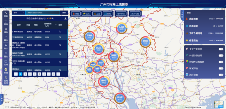 广州市招商土地超市4.0版来了！增设“海洋资源”专题板块