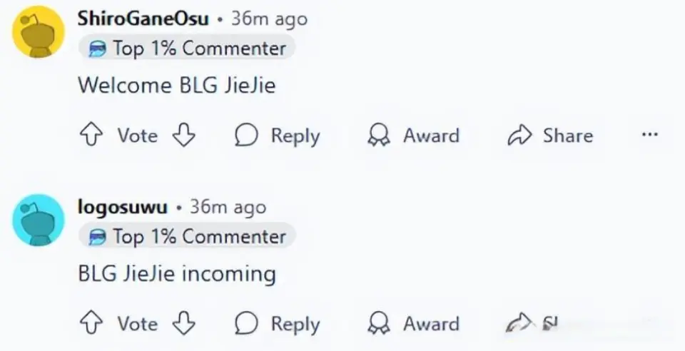 BLG被TES横扫击败，海外网友集体发声，赶紧把jiejie签约过来