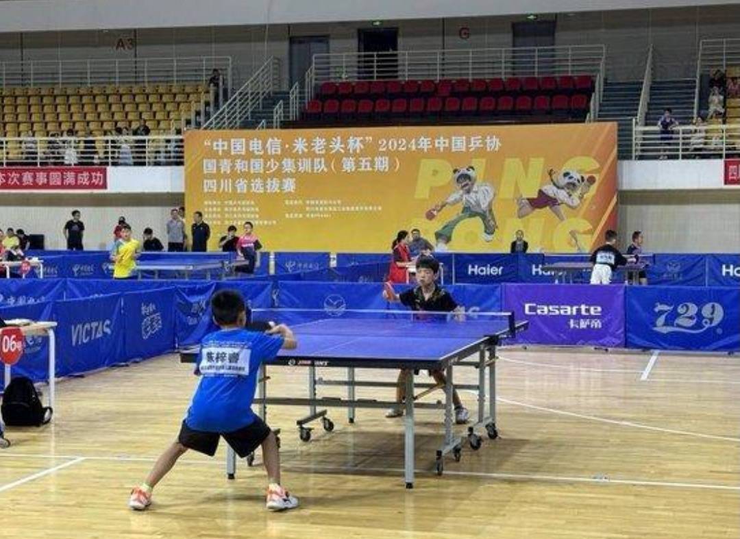 四川乒乓球新星齐聚 国青国少集训队将在达州集中选材