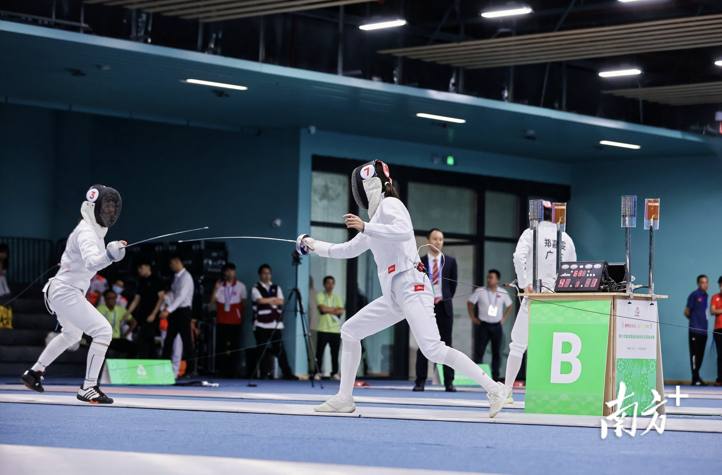 多图｜十五运会现代五项测试赛在广东省黄村体育训练中心拉开帷幕