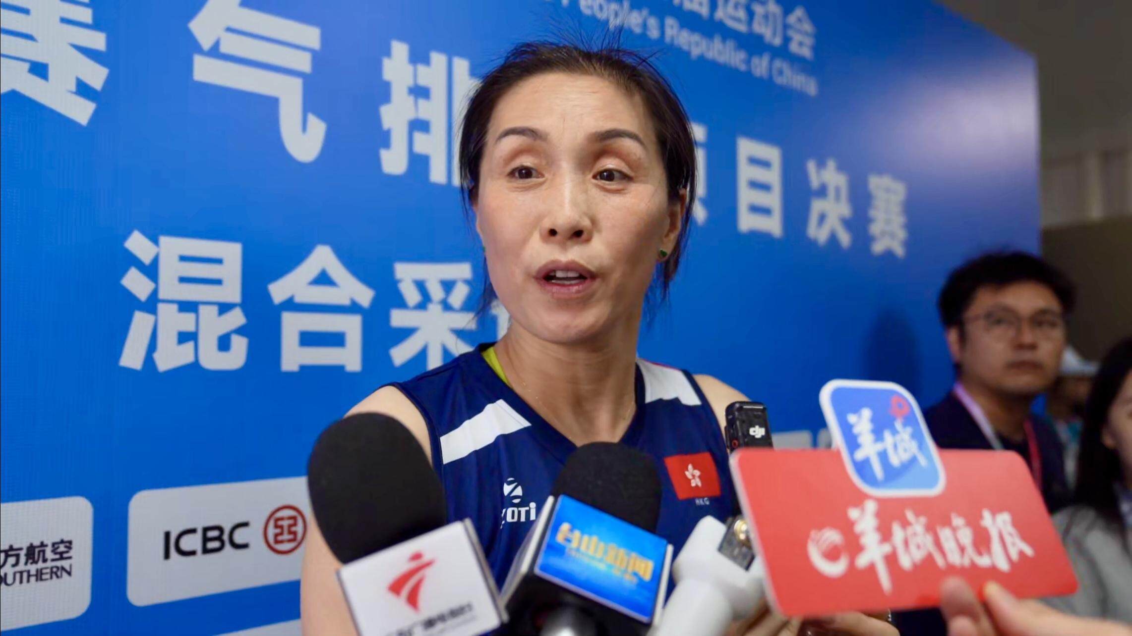 十五运会群众比赛气排球决赛江门开赛，中国女排前队长孙玥：气排球老少咸宜！