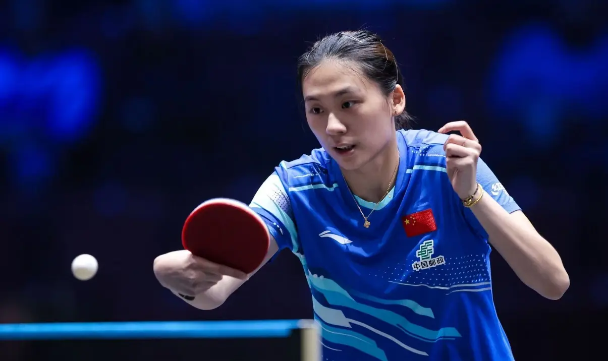 就是正手抡，陈幸同1-3负排名40位的德国32岁队员，输在球风相克