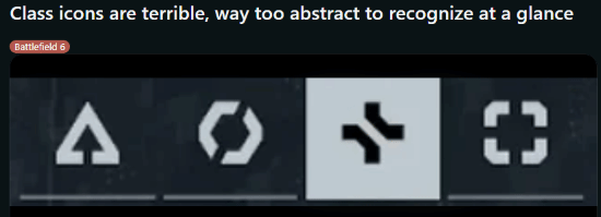 《战地6》玩家吐槽兵种图标太抽象!一眼看不出谁是谁
