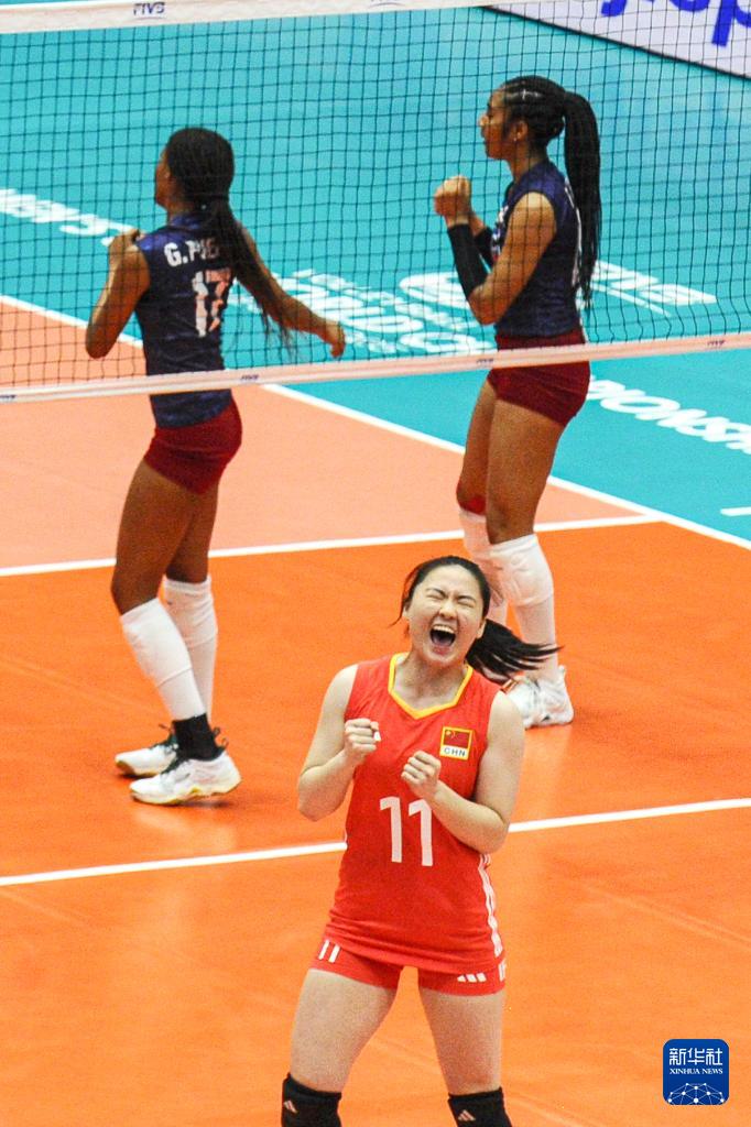U21女排世锦赛：中国队胜多米尼加队