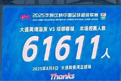 本轮两场中超观赛人数冲进top10 英博61611人位列第3